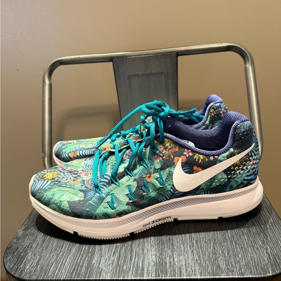 NikeID Air Zoom Pegasus 33 Floral Aloha Size 8 - Picture 5 of 11